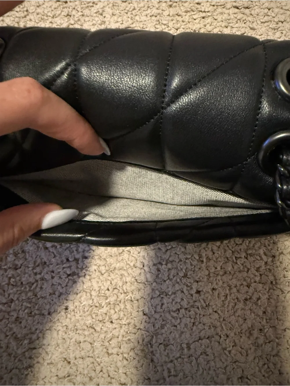 Coach Tabby 20 Quilted Leather Shoulder Bag – Black Hardware